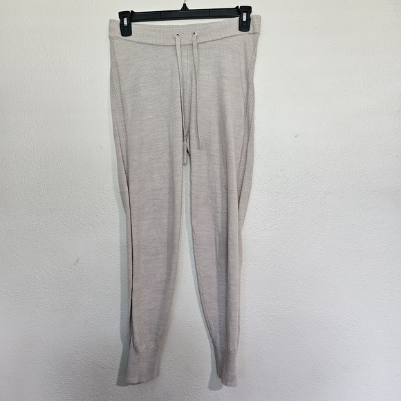 Calvin Klein Pants - Calvin Klein Jeans Womens Small Beige Knit Jogger Pants Drawstring Sweater...